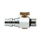 BeHAUS 空気流量調整付カプラプラグ B-3C 管用めねじに対する配管として 新潟精機