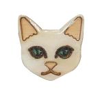 Yahoo! Yahoo!ショッピング(ヤフー ショッピング)ハンドメイド 木製 ピンバッジ 動物 キャット びじん猫 英国製 ベクベクメイクス