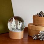スノードーム おしゃれ オブジェ クリスマス ギフト shesay シセイ インテリアに馴染むスノードーム フォレスト