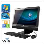 ポイント10倍 中古パソコン Windows 7 21.5型ワイド一体型 HP Compaq 6000 Pro All-in-One 高速Core2 Duo E7500 2.93GHz メモリ4G HD250GB DVD-ROM 無線有