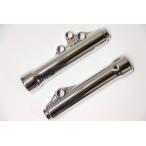 スズキ アドレスV125/G CF46A/CF4EA/CF4MA  フロント フォークカバー メッキ カスタム