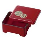 うな重 食器 A まり 若丸丼重 古代朱まり内朱(重箱16.6cm×14.2cm高さ7.5cm) 合成漆器 ABS樹脂 うな重 重箱 鰻 国産 trysレ U-1-48