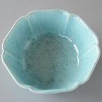 中鉢 トルコブルー 花形