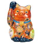 九谷焼 7号招き猫 茶盛 茶盛 置物 縁