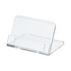 （まとめ）共栄プラスチック L型豆カード立W50×H35mm 透明 L-50-5 1パック（5個）〔×20セット〕