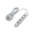 OAタップ磁石付3P 4個口 3m T-WRM3430LG／