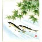  карточка для автографов, стихов, пожеланий ( лето ) Nakamura . произведение .[ форель ] карточка для автографов, стихов, пожеланий размер 24.2X27.2cm