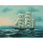  живопись масляными красками . западное кино автограф живопись маслом F6 номер [ парусное судно море ..]-121- специальная цена 