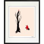 ジークレー版画 額装絵画 MEOMEO作 「鼠と木」 四ッ切サイズ