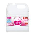 ショッピングソフラン （まとめ）ライオン ソフラン プレミアム消臭 フローラルアロマの香り 業務用 4L 1本 〔×3セット〕
