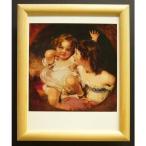 額縁付きヨーロッパ製絵画 サイズ八ッ切 Lawrence「The CalmaＤy」