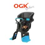 OGK ヘッドレスト付コンフォートフロントチャイルドシート ブラック/オーシャンブルー FBC-011DX3