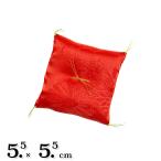 置物用ミニ座布団 綸子 赤（極小） 