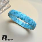 上級 EU製 定価19万円★ROBEAN・ドミニカ共和国産のラリマーバングル★パワーストーン ブレスレット 天然石 12.9*4.4mm k1029219