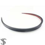 【並行輸入品】ソフトカースポイラーステッカートリムトランク汎用ウイング 120 CM黒ボンネットハッチゲート軽量リップ PU ルーフ柔軟