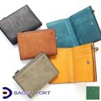 バギーポート ブオナ 二つ折り財布 メンズ レディース ユニセックス BAGGY PORT イタリア製牛革 プエブロレザー zys2402 メンズ 財布 コンパクト 正規品