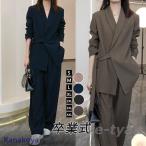 卒業式 服 母 パンツスーツ レディース セレモニースーツ 卒園式 ママ 入学式 スーツ レディース 母親 パンツ 2点セット セットアップ 40代 50代 30代 OL 通勤