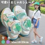 ショッピングビーチサンダル キッズ サンダル キッズ 女の子 スポーツサンダル ビーチサンダル 16.5-23cm スポサン ジュニア 子供靴 アウトドア 軽量 かわいい 海 プール マジックテープ ベルクロ