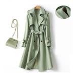 トレンチコート レディース ロング 厚手 aライン ベルト付き 無地 おしゃれ 春秋 アウター スプリングコート 就活 ビジネス 定番 通勤