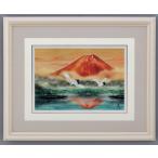富士風水絵画　彫金パネル 富士の