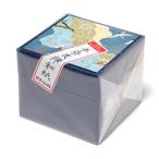 和紙　友禅和紙　手染友禅和紙　 友禅紙折り紙 （豆） 黒系 100枚箱入　折り紙　貼り絵　ちぎり絵　装飾