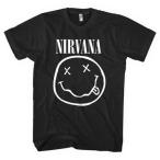 Nirvana NIRVANA White Happy Face (Black) футболка L Apparel