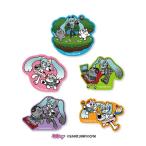 初音ミク×ンめねこステッカー5枚セ...