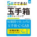 就職対策研究会 2028年度版 5日でできる! WEBテスト 玉手箱必勝トレーニング Book
