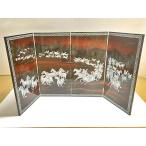  лаковый изделие прикладного искусства лакированные изделия ширма * 9 10 9 голова лошадь перламутр ширма сделано в Китае * 4 искривление один . лошадь интерьер retro 