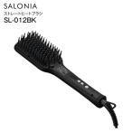 SL012BK サロニア SALONIA ストレートヒートブラシ ダブルイオン ストレートアイロン STRAIGHT HEAT BRUSH SL-012BK