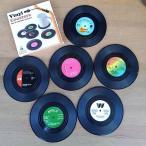 Vinyl Coasters set of 6 drink coasters レコードコースター 6枚セット