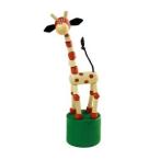 DETOA из дерева Press выше фигурка [ Mini жираф * натуральный ] Чехия производства PU MINI GIRAFFE natural