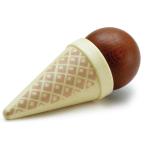 Erzi(エルツィ)木製ままごと 『アイスクリーム(チョコレート)』 Ice Cream Cone, Brown