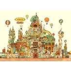 ショッピングパズル ジグソーパズル 空想の街 画材の王国(西村典子) 500ピース   EPO-71-990s