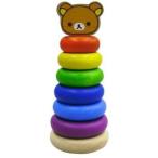  Rilakkuma. старт  King кольцо деревянная игрушка из дерева игрушка из дерева игрушка развивающая игрушка детский ребенок младенец 2 лет ~ подарок внутри праздник ... товар кубики день рождения подарок 
