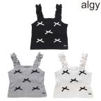 SALE 30%OFF　ALGY アルジー　パッド付きりぼんキャミソール　130-160cm　2026-05　キャミソール キッズ 子供服 女の子　G310936