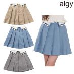 SALE 30%OFF　ALGY　アルジー　折返し風プリーツスカパン　135-165cm　2025-06　G318025