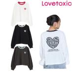 ショッピングlovetoxic ラブトキシック　lovetoxic　ハートバイカラー長袖Tシャツ　140-160cm　2025-09　7753218