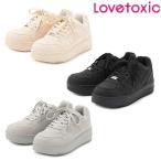 ショッピングlovetoxic ラブトキシック　Lovetoxic　【LTXC】軽量厚底コートスニーカー　対象ジュニア(22-24.5cm)　2026-03　7761406
