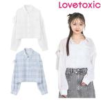ショッピングlovetoxic ラブトキシック　lovetoxic　チェックシアーシャツ　140-160cm　2025-04　8351282
