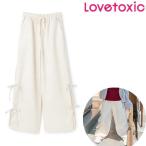 ショッピングlovetoxic ラブトキシック　lovetoxic　【吸水速乾】スリットリボンパンツ　140-160cm　2025-11　8353127