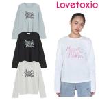 ショッピングlovetoxic ラブトキシック　lovetoxic　ロゴ刺しゅう長袖Tシャツ　140-160cm　2025-09　8353220