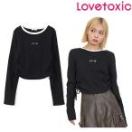 ショッピングlovetoxic ラブトキシック　lovetoxic　テレコドロスト長袖Tシャツ　140-160cm　2025-12　8353224