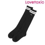 ショッピングlovetoxic ラブトキシック　lovetoxic　ラインリブハイソックス　20-22cm23-25cm　2025-09　8353520
