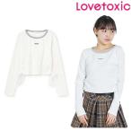 ショッピングlovetoxic ラブトキシック　lovetoxic　ドロストクロップドテレコ長袖T　140-160cm　2026-03　8361218