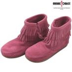ショッピングミネトンカ MINNETONKA/ミネトンカ/DOUBLE FRINGE SIDE ZIP BOOT/14-19ｃｍ/2295/HotPink
