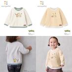 プティマイン　petit main　【モンポケ】接結アップリケ長袖T　90-120ｃｍ　2025-11　9553205