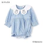 ショッピングsale petit main プティマイン　petit main　【Miffy】刺繍襟切替ロンパース　70ｃｍ80ｃｍ　2025-02　9651522
