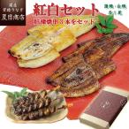 ショッピングうなぎ 父の日 うなぎ 鰻 国産 プレゼント ギフト（紅白）蒲焼 白焼き 155-167g×各1尾 肝蒲焼き串×3本 大盛2人前 送料無料 お祝い 母の日 父の日 内祝い