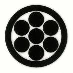  дом . стикер лакировка наклейка [ круг . 7 .] чёрный 